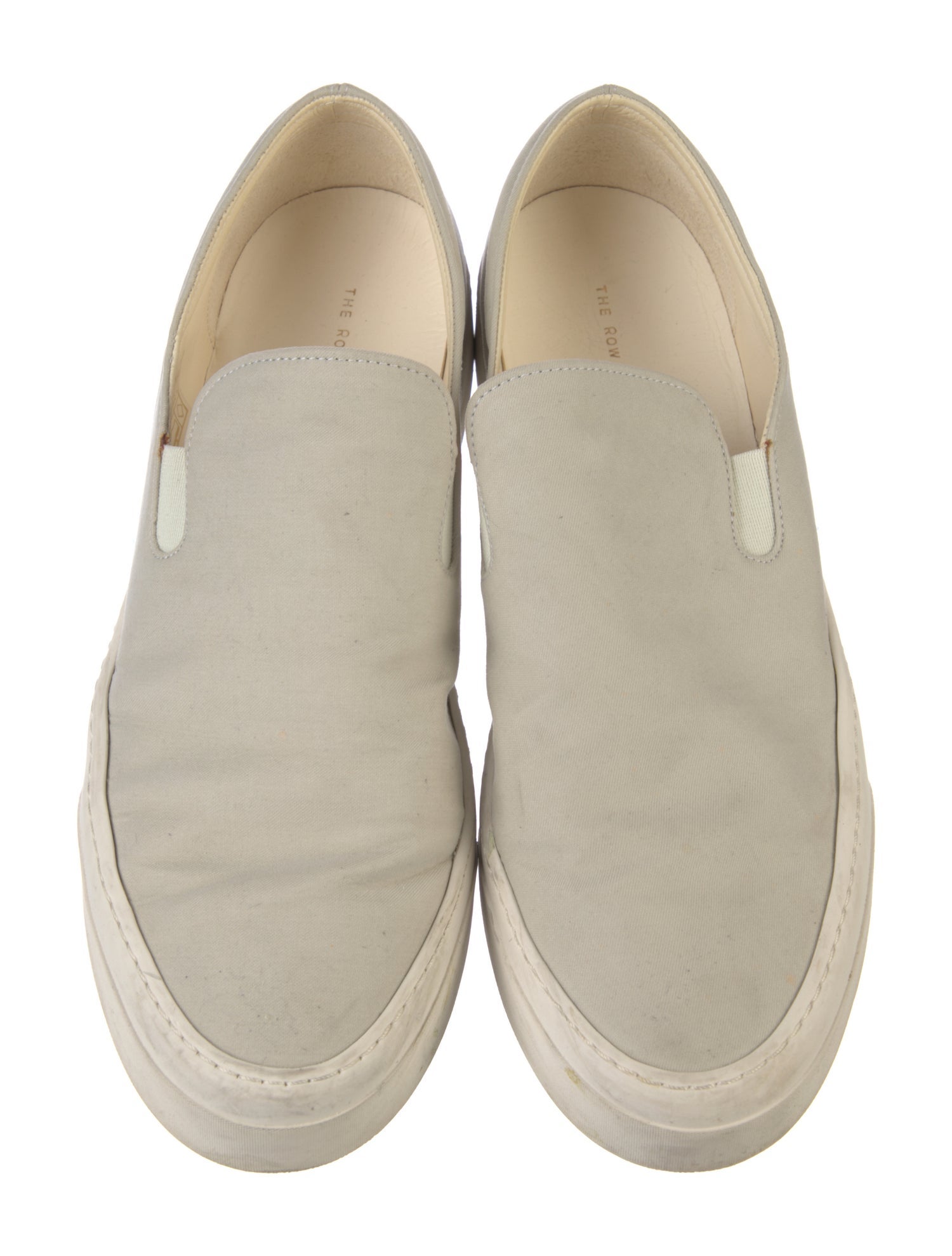The Row Marie H Canvas Loafers
